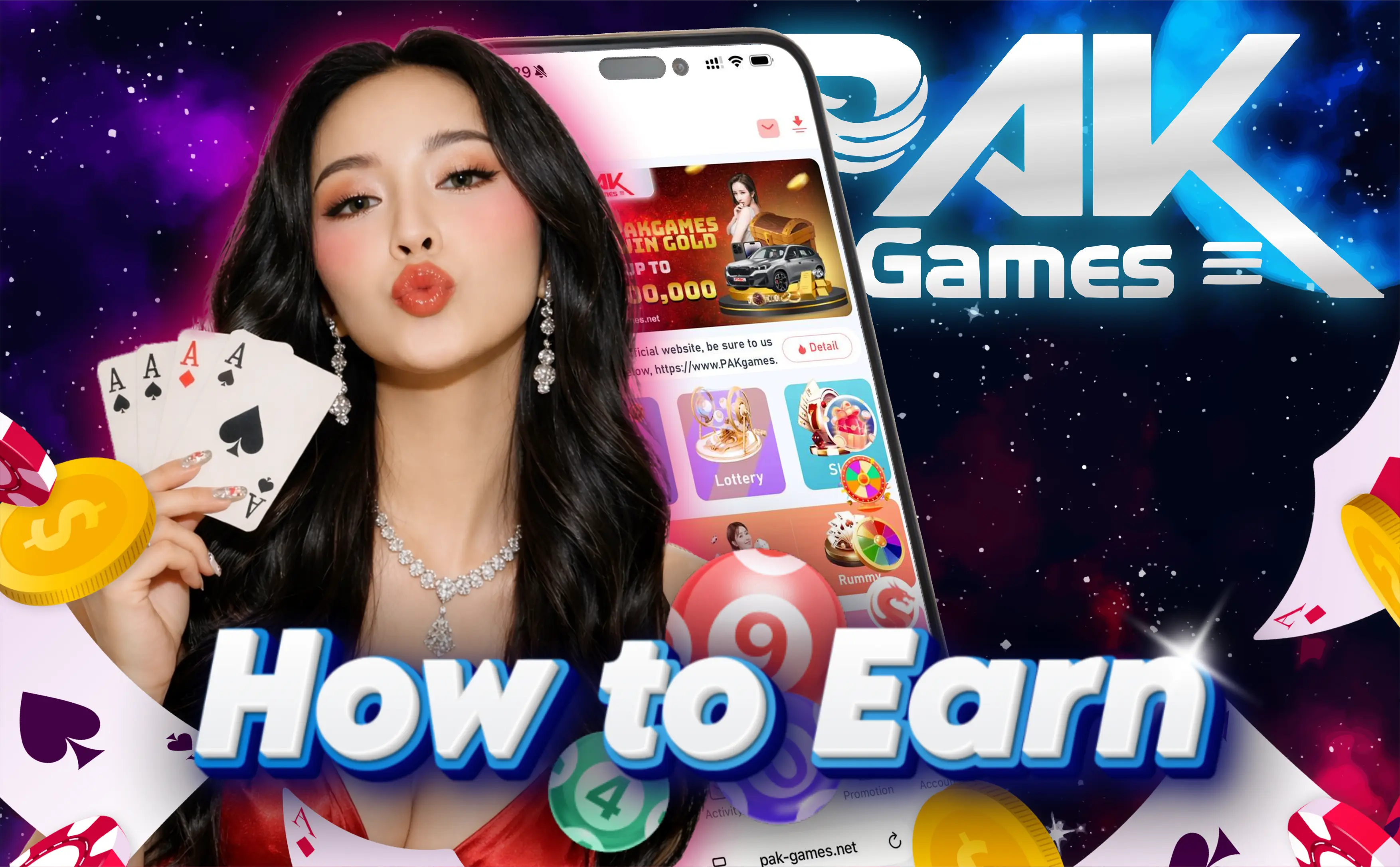 How to earn money on Pak Game